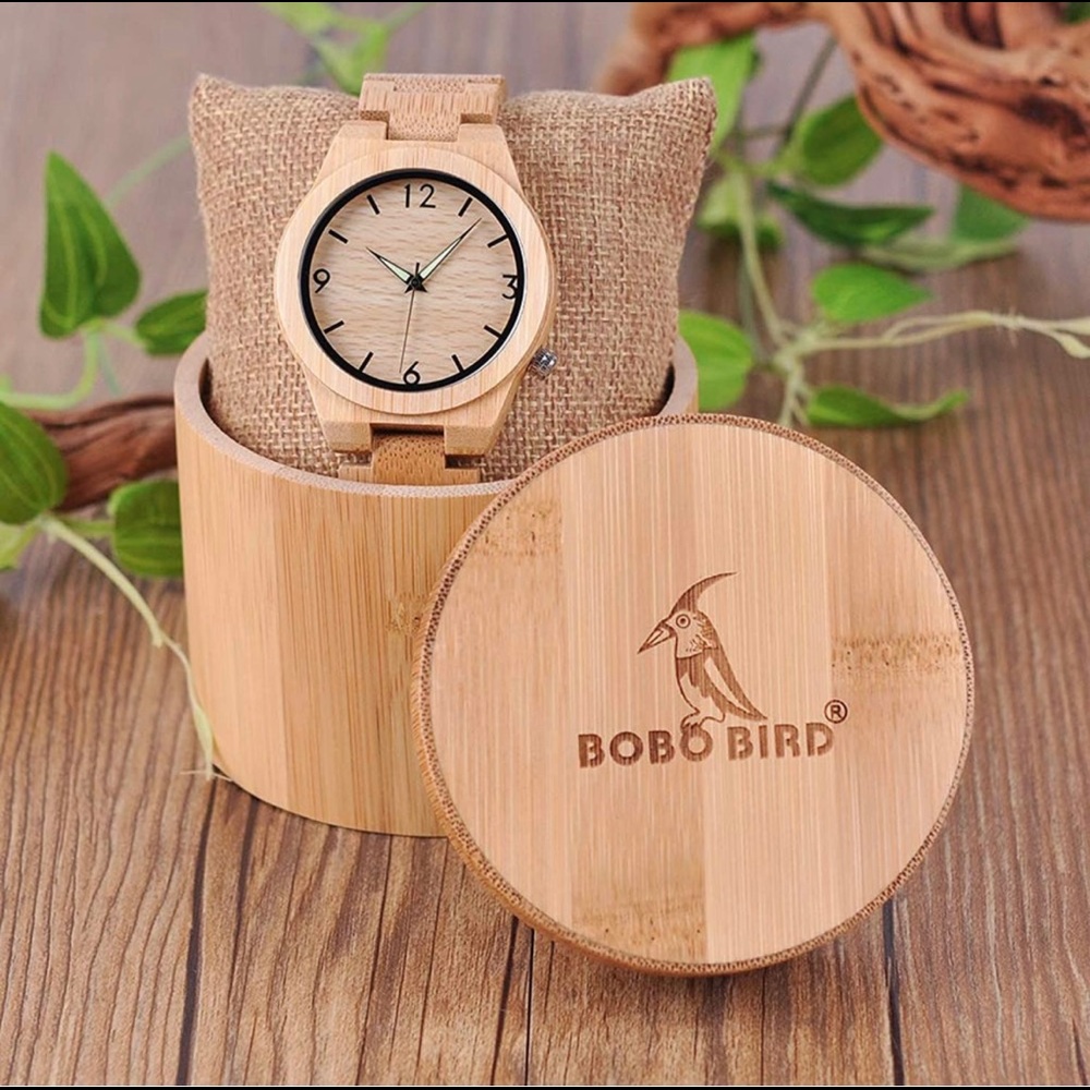 Men’s Luxury Real Bamboo Wooden Watch (BRAND NEW) - Picture 2 of 7